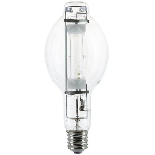 Sunlite MH1000/U/BT37 Metal Halide Lamp, 1000W, BT37, Mogul Base (E39), 4000K, Clear Finish