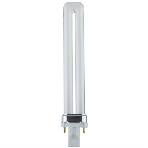 Sunlite PL 2-Pin Single U-Shaped Twin Tube CFL Lamp, 13W, 120V, 2700K, CRI 80, GX23 Base, 720 Lumens, 10-Pack
