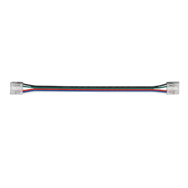 Lotus LED Lights Tape-to-Tape Connector with Wire, RGBW, 12mm, 6", Bag of 5