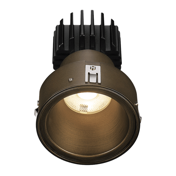 Lotus LED Lights Tangra 3" Fixed Round Deep Invisible Flangeless, Oil Rubbed Bronze Trim, Reflector with Frosted Glass, 50° Beam, Dim to Warm 3000K-1800K, CRI95