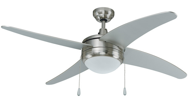 RP Lighting 1007LED Europa I Ceiling Fan, 50" Sweep, Integrated LED Light Kit, 16W, 3000K, 120V
