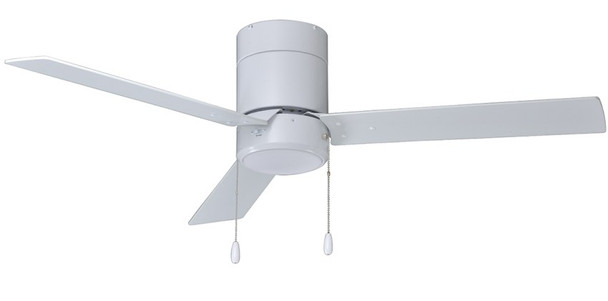 RP Lighting Sabio 3-Blade 42" Sweep Hugger Ceiling Fan, Pull Chain, Integrated LED Light Kit, 120V