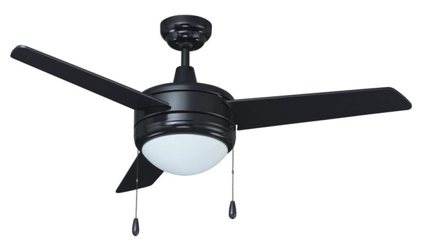 RP Lighting Contempo II 1049LED Ceiling Fan, 44", Integrated LED Light Kit, 16W, 3000K, 90 CRI, 120V