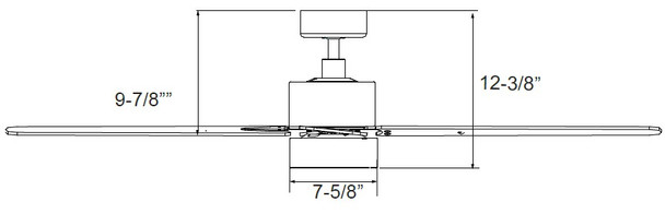 Aldea IX 5-Blade 52" Sweep Wet Listed Ceiling Fan, Oil Rubbed Bronze/Oil Rubbed Bronze, 120V