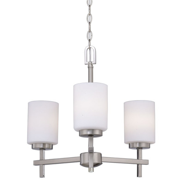 RP Lighting 4603 Series Chandelier A19 LED Light, Matte Black, 3 Lights
