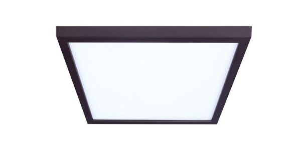 15" Square Ceiling Mount, 30W, 3000K, White Finish, 120V