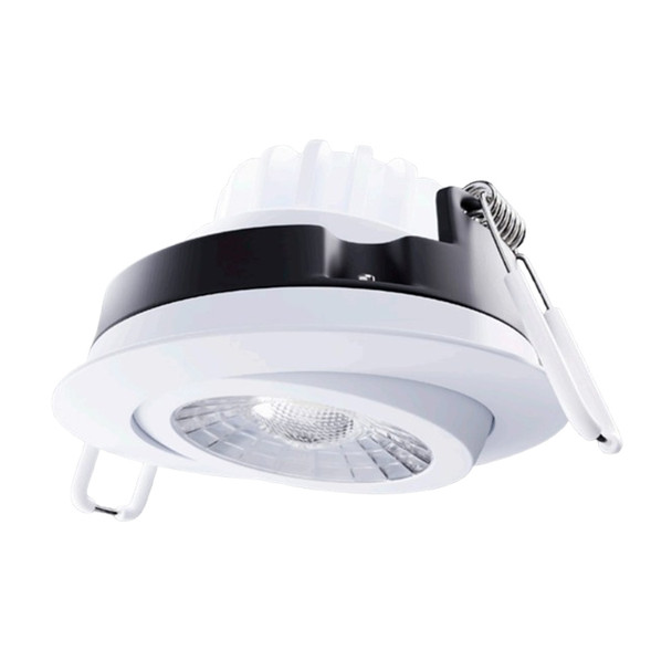 Portor PT-DLG-R-4I-12W-3CCT, 4" LED Recessed Round Gimbal, 12W, 800lm, 3000K/4000K/5000K, 120V