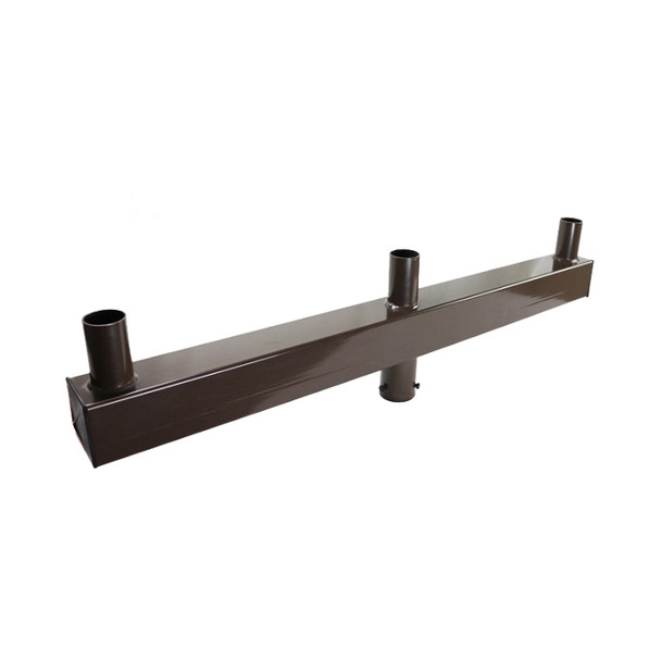 Portor Triple Vertical Tenon for 4" Round Pole, 3 Tenons, Bronze