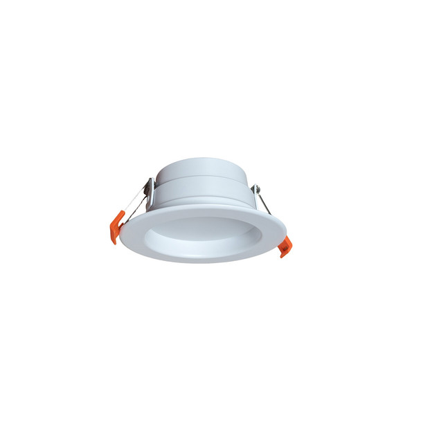 RP Lighting and Fans 8524WH-3W-4-5CCT Downlight, 4", 8W|10W|12W, 2700K|3000K|3500K|4000K|5000K, White