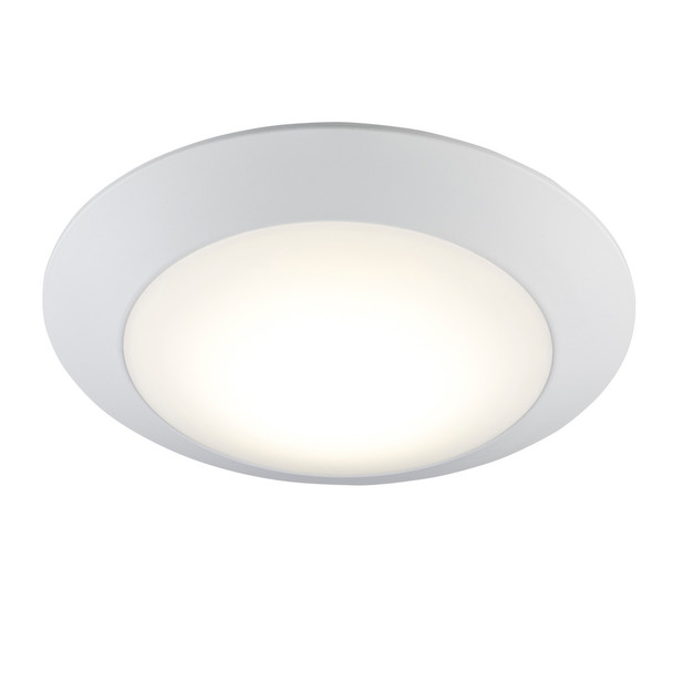 RP Lighting and Fans Slim 6" 5CCT LED Disc Downlight, White Finish, 6", 11W, 120V, 2700K|3000K|3500K|4000K|5000K