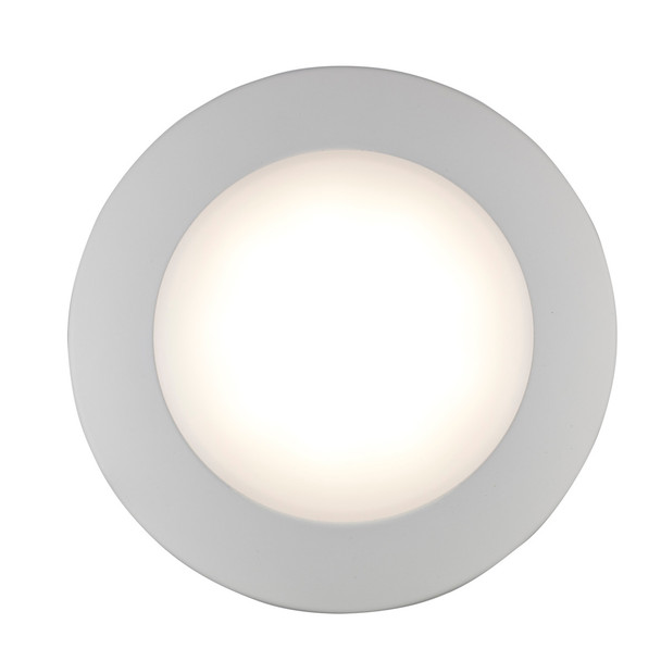 Slim 9" LED Disc Downlight, White Finish, 3000K, 17W, 120V