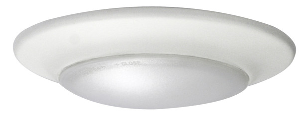 6" LED Low-Profile Disk Light, White finish, 90 CRI