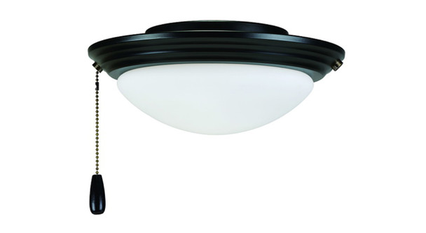 1RP84LED Ceiling Fan LED Light Kit, 17W, 950 Lumens, 3000K, 90 CRI, 120V, Dimmable, Frosted Glass Lens, Steel Frame