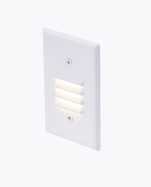 LED Vertical Step Light, 2.5W, 120V, 3000K, White/Bronze Covers Included