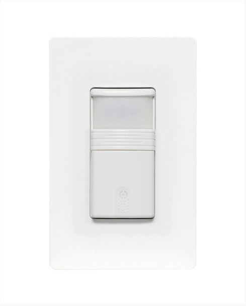 Cyber Tech Lighting PIR Vacancy & Occupancy Sensor Switch, White, 120V|277V, Single Pole/3-Way, 180° Field of View, 30' Range