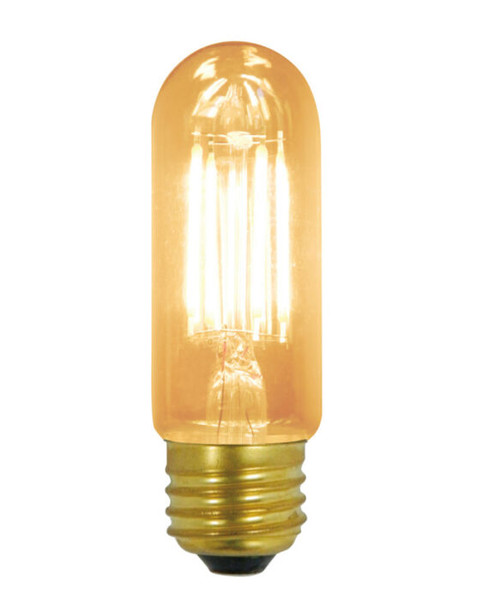 Eco-Star LED Vintage T10 Lamp, 4W, 120V, 2200K, 300lm, E26 Base, Warm White