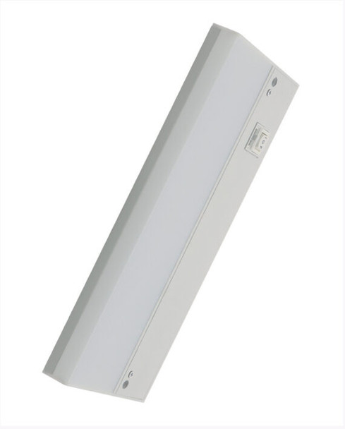 1" LED Under-Cabinet Task Light, 34", 13W, 900lm, 3000K|4000K|5000K, 90 CRI, Dimmable, White Finish, Hardwire/Plug-In, Linkable