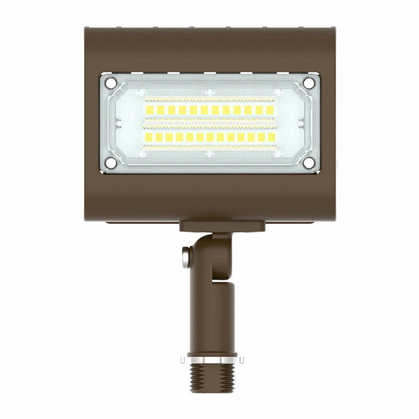 15 Watt Small Flood LED Light, 3000K/4000K/5000K, 1950 Lumens, Type III Optic Lens, 0-10V Dimmable
