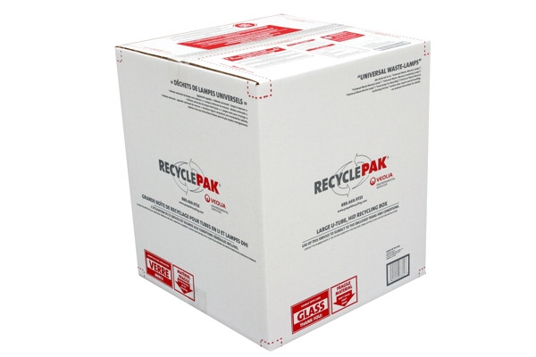 Large U-tube, HID Lamp Recycling Box