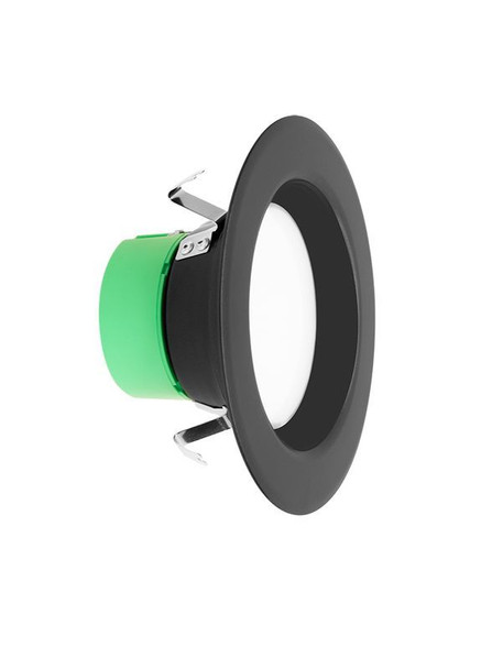 4in 8W 650LM Recess Trim 27/30/35/40/50K Smooth, Es JA8, Black image 3