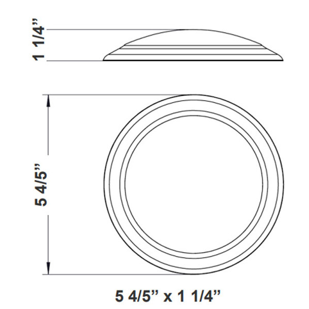 12-Inch Round High Performance Disk LED Light - CCT Adjustable