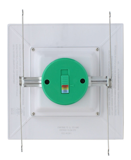 6-Inch LED Square 15 Watt Baffle Trim