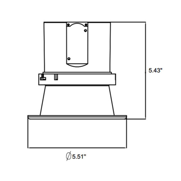 4-Inch Square 20 Watt Commercial Recessed  LED Light