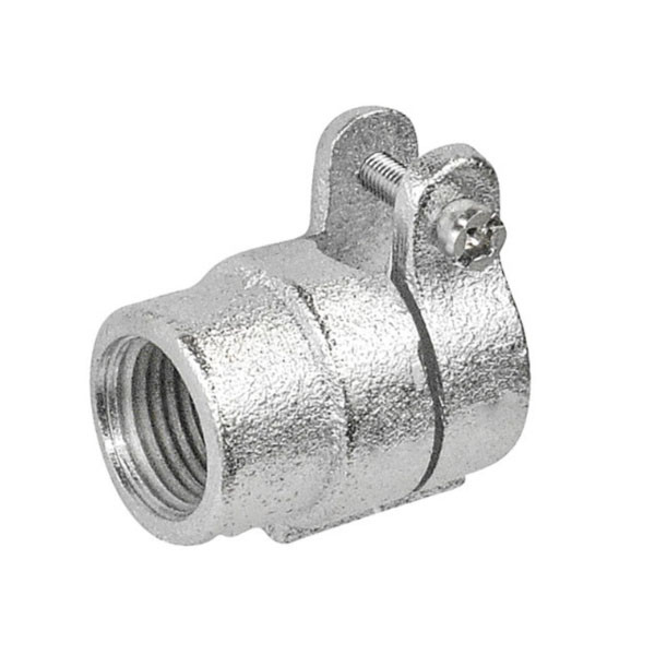 1-1/4" Three Piece Rigid Malleable Iron Coupling
