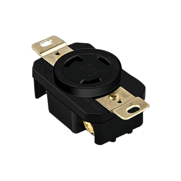 Industrial Grade Locking Receptacle, 30A, L14-30R