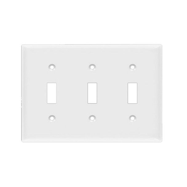 Toggle Switch Three-Gang Wall Plate