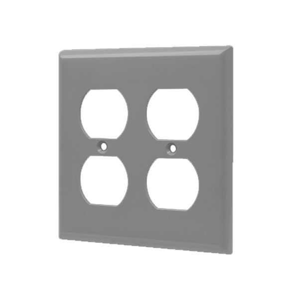 Duplex Receptacle Two-Gang Wall Plate