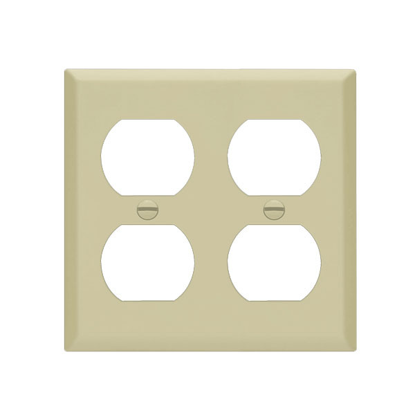 Duplex Receptacle Two-Gang Wall Plate