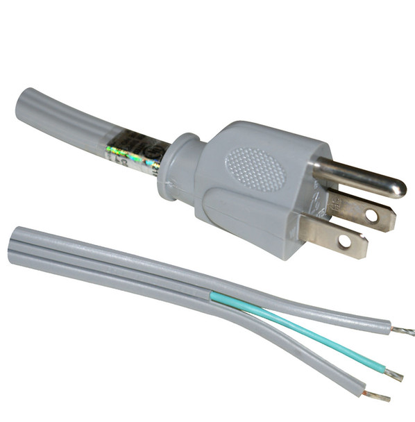 6Ft. Straight Plug SPT-2/3 Conductor