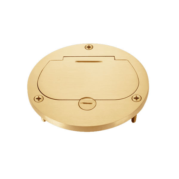 4-Inch Round Diameter Flush Flip-Lid Cover - Tamper Weather Resistant