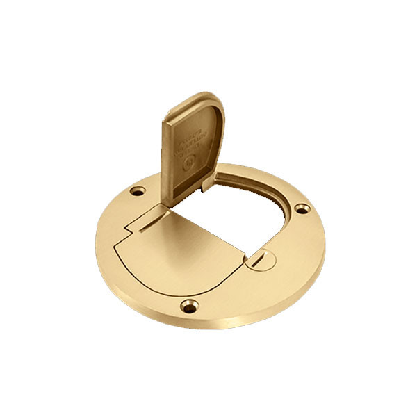 4-Inch Diameter Flush Dual Flip-Lid Cover - Tamper Weather Resistant
