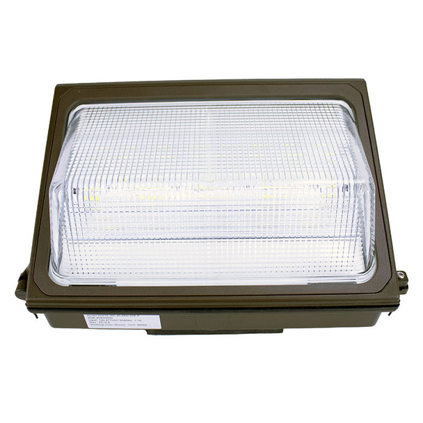 Builder Series Traditional Wall Pack, 45W/65W/85W, 3000K/4000K/5000K, Bronze Finish