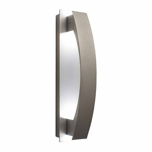 CREST 10 Watt LED Wall Sconce Silver Trim, 30K