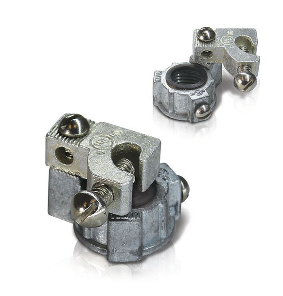 3/4 Inch Armored Ground Clamp with Feed-Through image 2