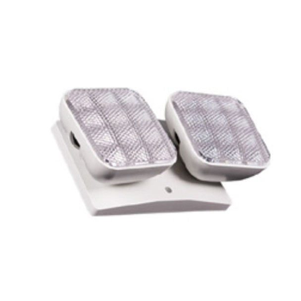 White Double Head 1W Emergency Light