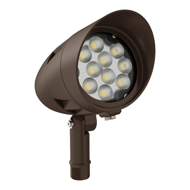 FLDX Series X-Gen. 15 Watt Bullet Flood Light, Dark Bronze