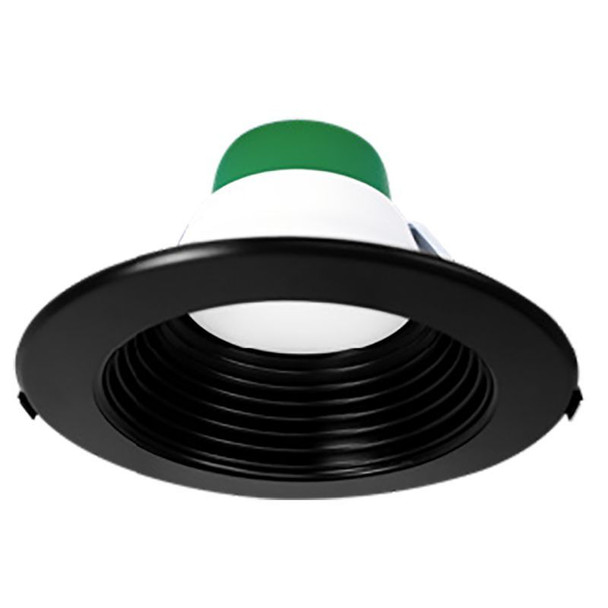 Power and CCT Adjustable Commercial Recess Light, Black Trim + Ring Set image 2