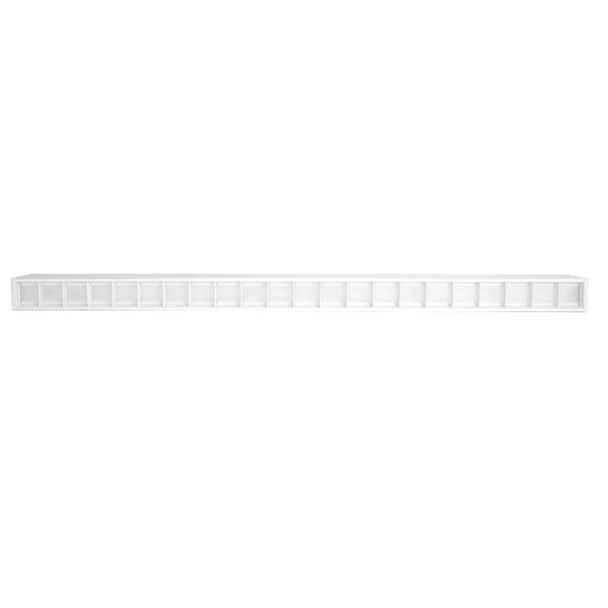 Westgate Manufacturing SCX Series, 4FT 40W Multi-Color Temperature Linear Light Fixture, Dimmable, Louver Lens, White