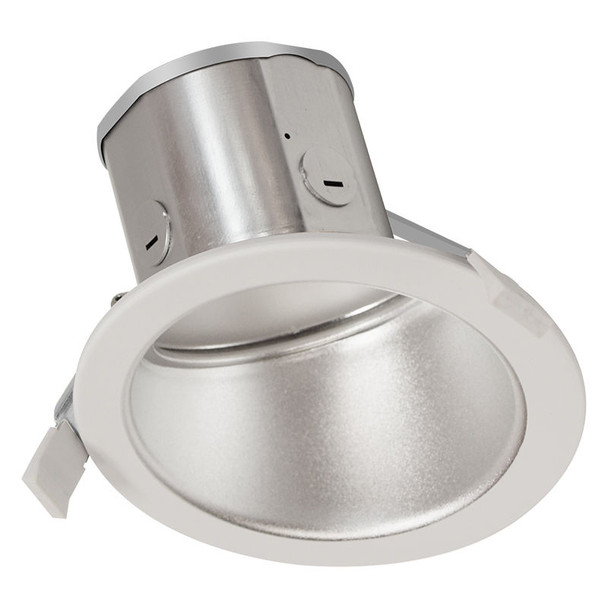 6-Inch 20 Watt Adjustable Color Temperature Recessed LED Light, Haze & White Finish