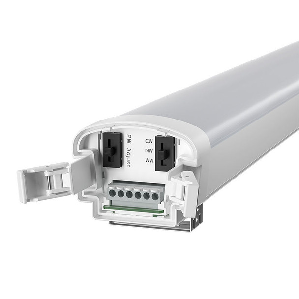 2ft. Quick Connect Modular Linear Vapor Light, 10W-18W Power and CCT Adjustable
