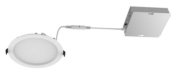 Westgate RSL Series, 6” LED Commercial Slim Recessed Regressed Baffle Light, 12W, Multi Color Temperature (Selectable), White Translucent Acrylic Optics, 900LM, 120-277V