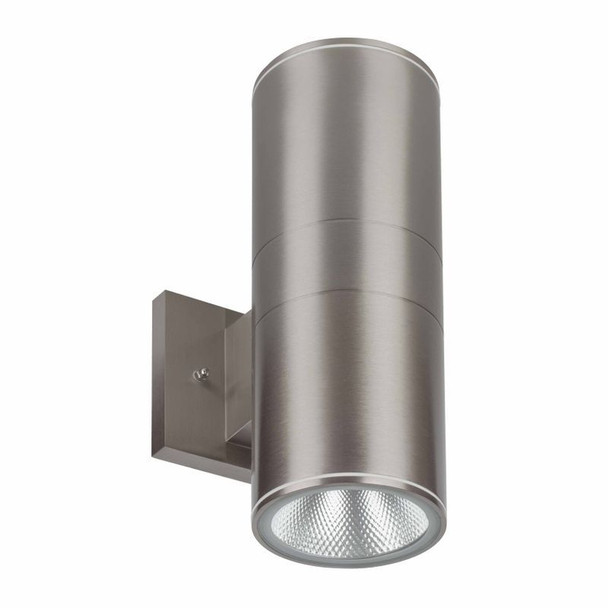 20 Watt Up/Down LED Wall Mount Cylinder Light 5000K, Brushed Nickel image 4