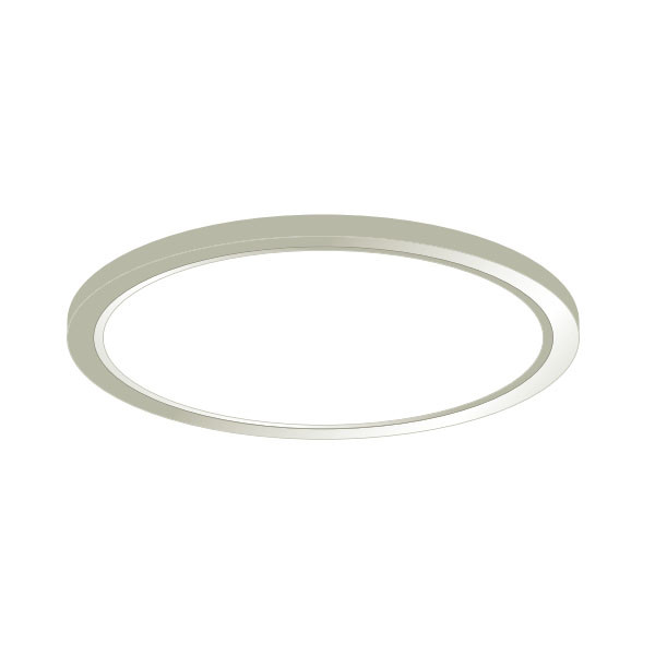 7-Inch Brush Nickel Round Trim for Surface Mount Downlight