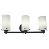 Sunpark Electronics, Vanity 4498 Series, Oil Rubbed Bronze with Opal Glass, 3x18W GU24