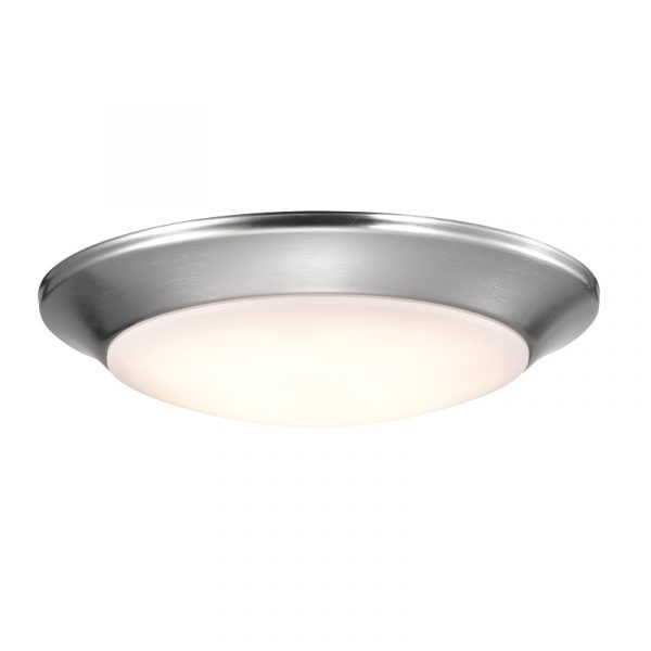 Sunpark Electronics, RT7, 7.4" LED Disk Light, Brushed Aluminum, 3000K/4000K