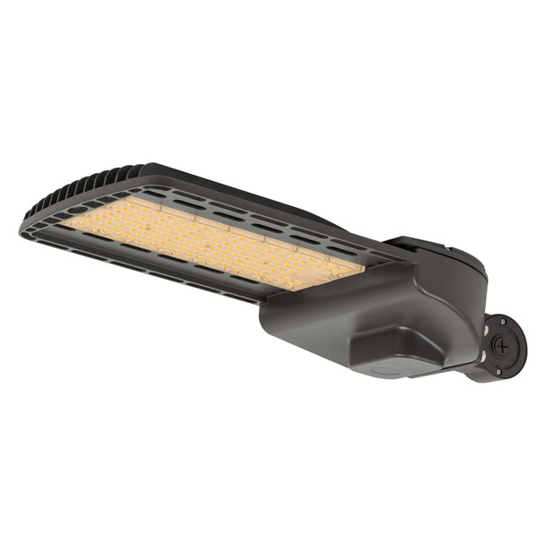 Selectable LED Shoebox Light, 60W-150W, 120-277V, 4000K/5000K CCT Selectable, Type 3, Dark Bronze